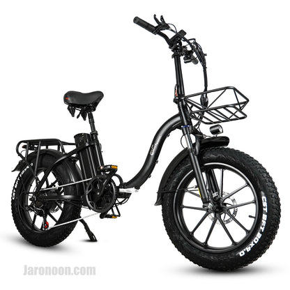 CMACEWHEEL Y20-NEW 750W 20 Inch Folding E-bike Fat Tire Mountain Bike Snow 48V 17A (ang.). Okładka