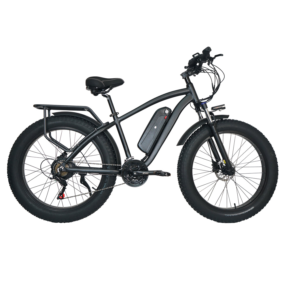 M26 750W Bicicletă electrică puternică 26 inch Fat Tire Mountain Bike Bicicleta de zăpadă 48V 15Ah Baterie cu litiu Viteză rapidă